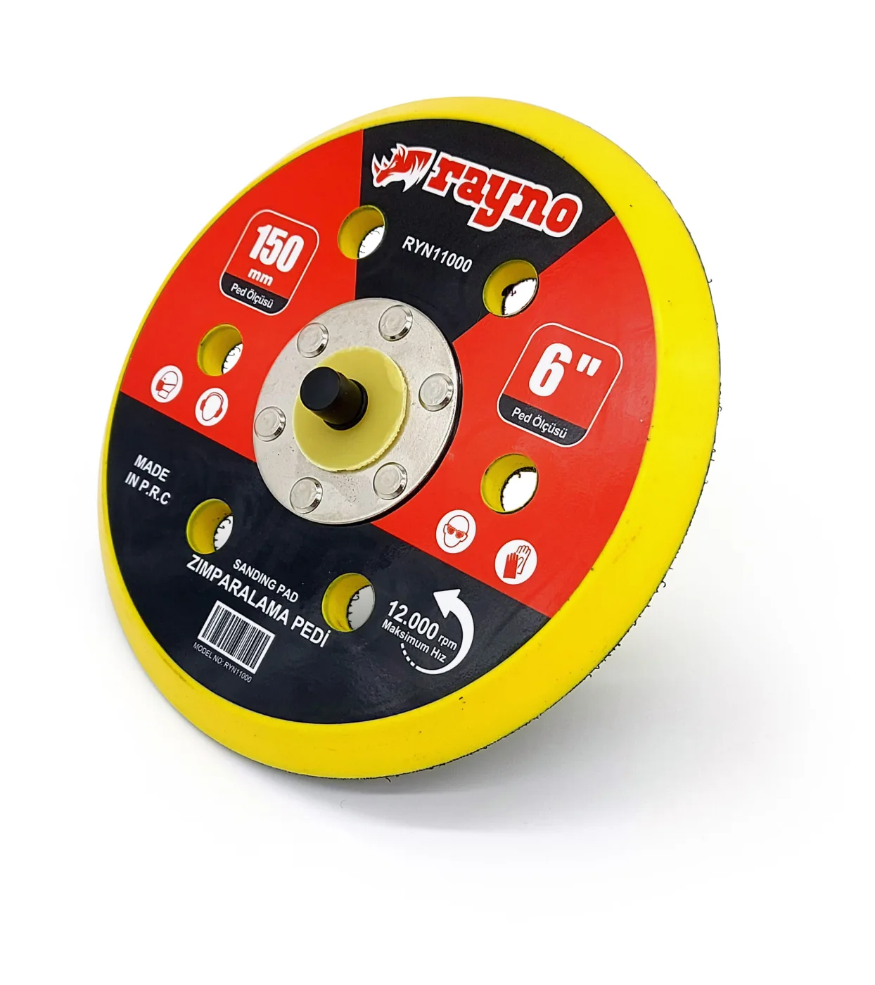ORBİTAL CIRTLI ZIMPARALAMA PEDİ - 150 mm (6 inch) 10