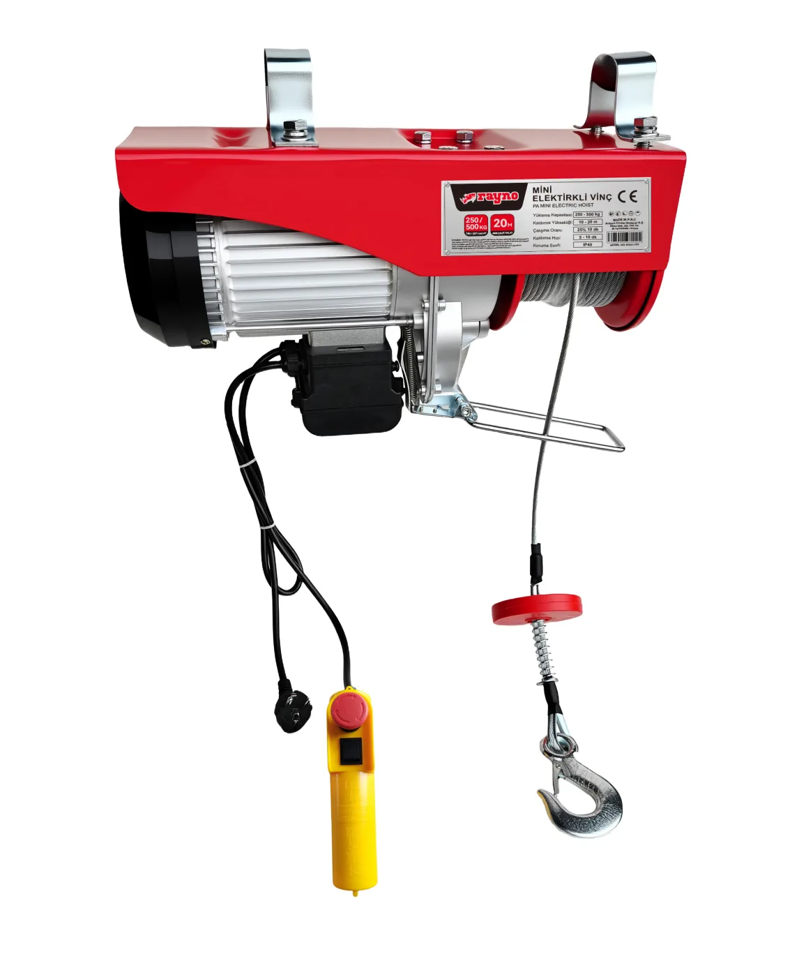 ELEKTRİKLİ MİNİ VİNÇ - 250 - 500 KG