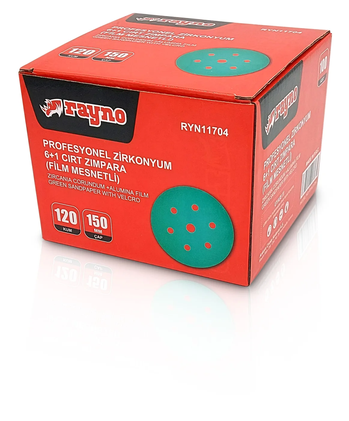 PROFESYONEL ALÜMİNYUM OKSİT (AO) DELİKSİZ CIRT ZIMPARA - 600 100/2000
