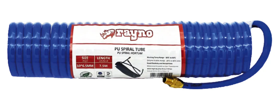 PU SPİRAL HAVA HORTUMU - RYNSH1065-75 T 10 x 6,5 mm 7,5 m 49